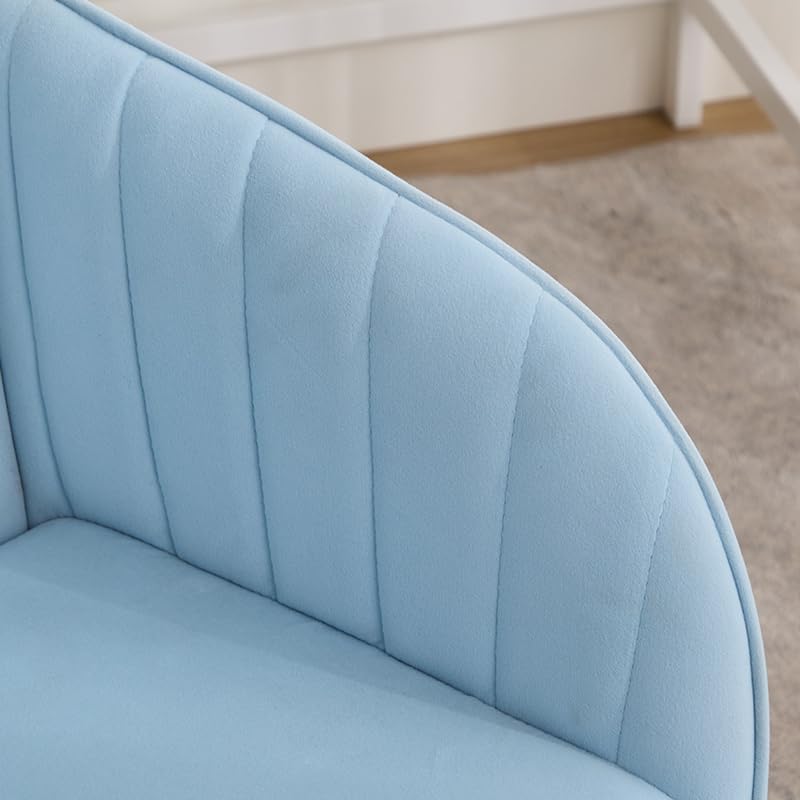Home Office Desk Chair with Memory Foam Cushion and Silver Base