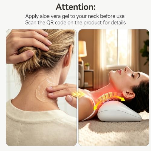 4in1 Cervical Traction Posture Corrector, Neck Stretcher with Heat & Remote