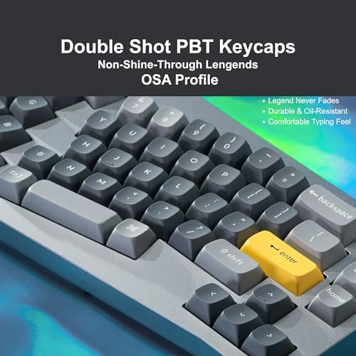Keychron Q8 Wired Custom Mechanical Keyboard with Knob, 65% Alice Layout QMK/VIA Programmable, Hot-swappable Gateron G Pro Brown Switch, Double Gasket Compatible with Mac Windows Linux (Silver Grey)