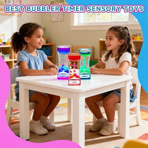 Liquid Motion Bubbler - Sensory Fidget Desk Toy for Kids & Adults - Fidget Tubes for Stress Relief and Focus- Calming Visual Bubbler Toys for Classroom, Desk Decor, Gift Idea