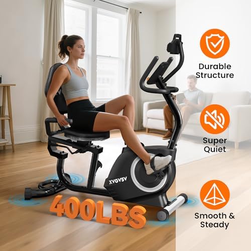 Recumbent Exercise Bike for Home, Recumbent Stationary Bikes for Seniors
