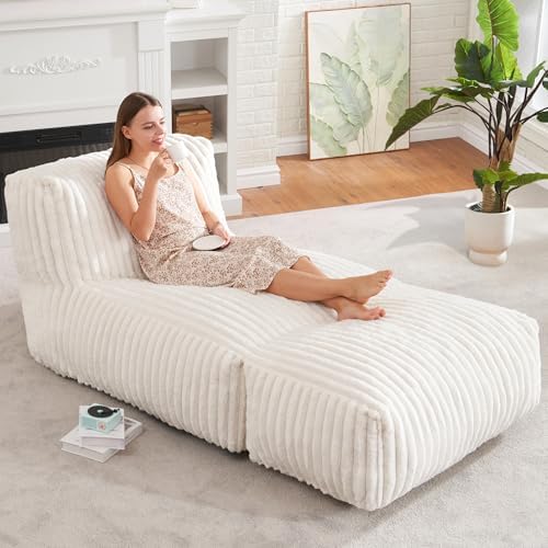 Hobestluk Large Bean Bag Chairs Sofa for Adults Giant BeanBag Couch Lounger