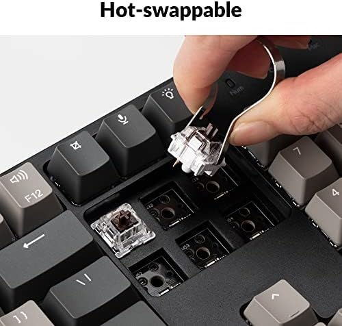 Keychron C2 Pro Wired Custom Mechanical Keyboard, Full-Size Hot-Swappable