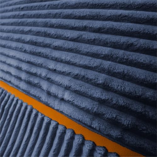 Big Joe Turnabout 3-in-1 Convertible Bean Bag Chair, Midnight Blue