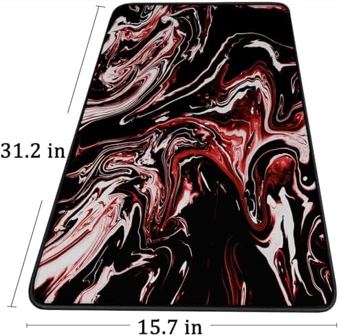 Large Extended Mouse Pad with Stitched Edges Waterproof 31.5X15.7In
