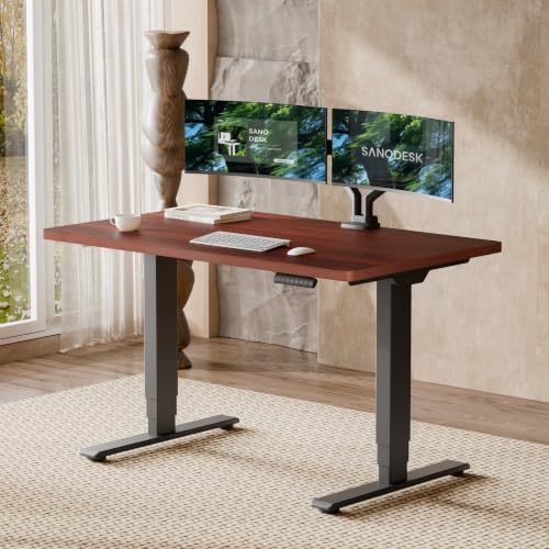 SANODESK Dual Motor Standing Desk 220lbs Height Adjustable Desk