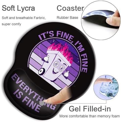 Ergonomic Mouse Pad with Wrist Rest Support,Gel Mouse Pads for Desk