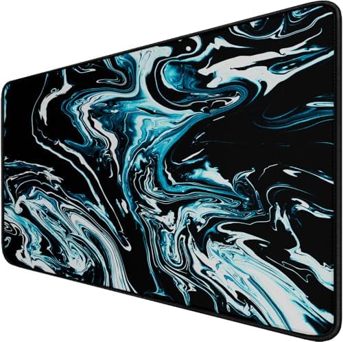 Gaming Mouse Pad with Stitched Edges, Non-Slip Natural Rubber Base