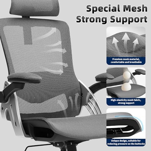 Fizzin Office Chair Mesh Desk Chair with 3D Armrests Computer Chair