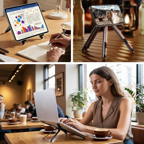 Laptop Stand - Portable Tablet Riser iPad Desk Mount, Grey