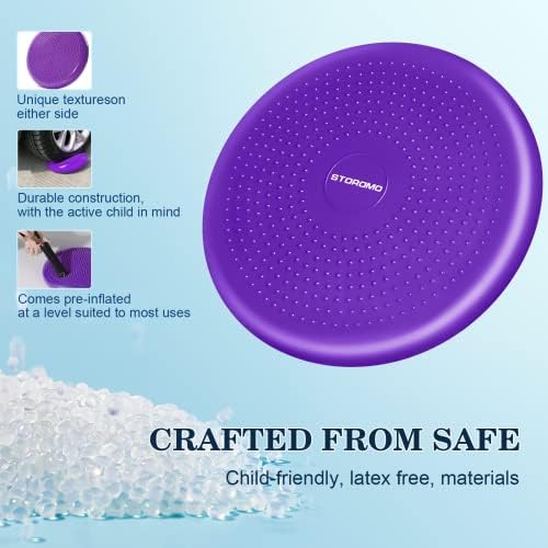 Wobble Cushion，Wiggle Seat，Balance Disc （Extra Thick 34cm/13.4in），for Balance Stability Training, Improve Sitting