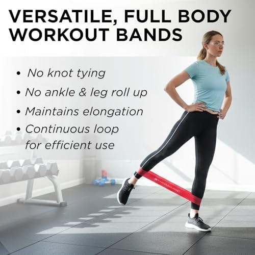 THERABAND Resistance Band Loop, Exercise, Workout, Physical Therapy