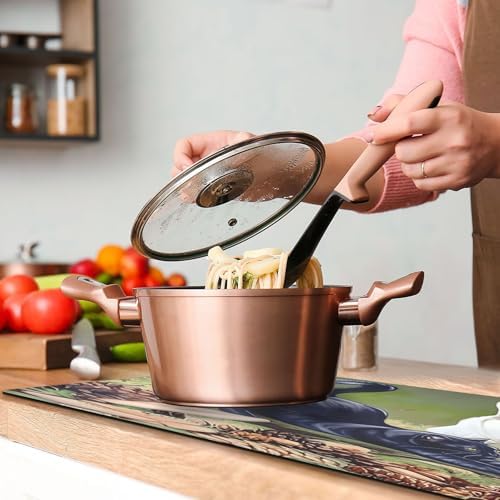Cat Stretching Trivet Table Runner for Hot Dishes and Pots, Heat Resistant Waterproof Anti-Slip Table Protector for Kitchen Decor, 11.8x39.4 in