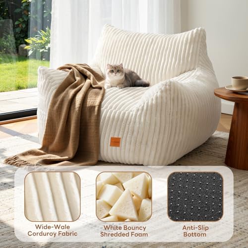 Giant Bean Bag Chair, Oversized Bean Bag Couch for Adults
