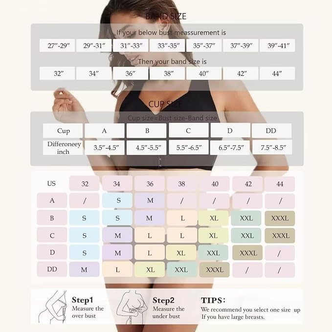 Posture Bra for Women Cross Back Front Closure Wireless Posture Support Bra