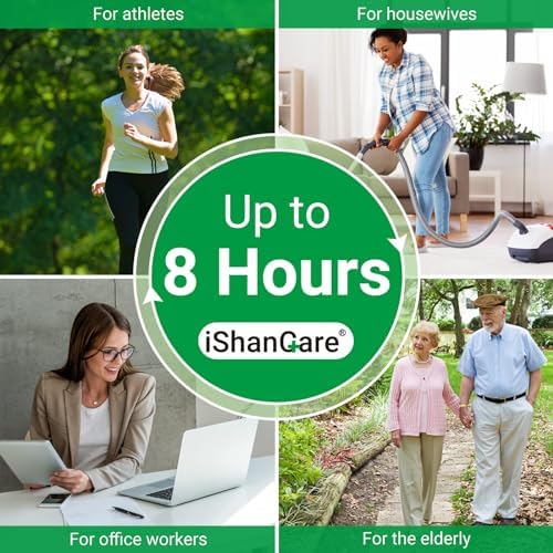 ishancare Neck Patches - 24 Count Warming Herbal Plaster Maximum Strength Heat Patches, 8 Hours Deep Heating Extra Strength Joint Soreness Soothing Patch for Neck, Knee, Back, Shoulder