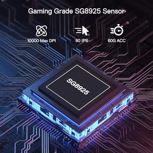 Redragon M656 MAX 3-Mode Wireless RGB Gaming Mouse 10000 DPI Remapping Keys
