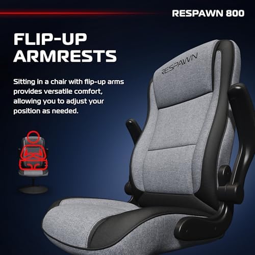 Respawn 800 Console Rocker Gaming Chair, Swivel Seat with Lumbar Support