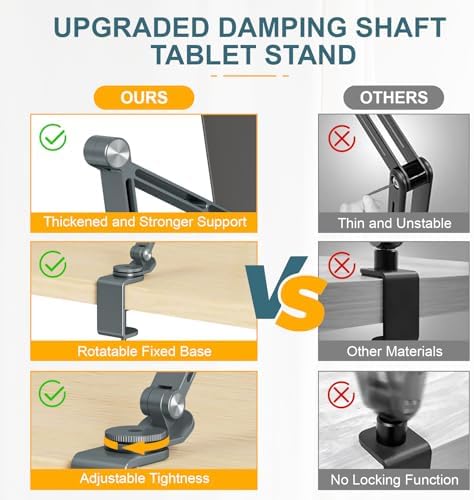 Houele Tablet Stand Holder iPad Stand for Desk Tablet Desk Mount