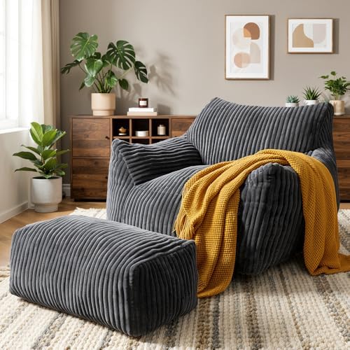 Giant Bean Bag Chair, Oversized Bean Bag Couch for Adults