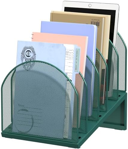 5-Section Desk File Organizer