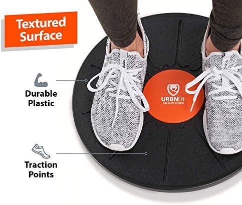 URBNFit Standing Desk Balance Board – Balancing Board for Under Desk- Exercise Balance Stability Trainer, Helps Increase Strength and Flexibility, Full Body Exercise - Office Wobble Boards – 15 Inch