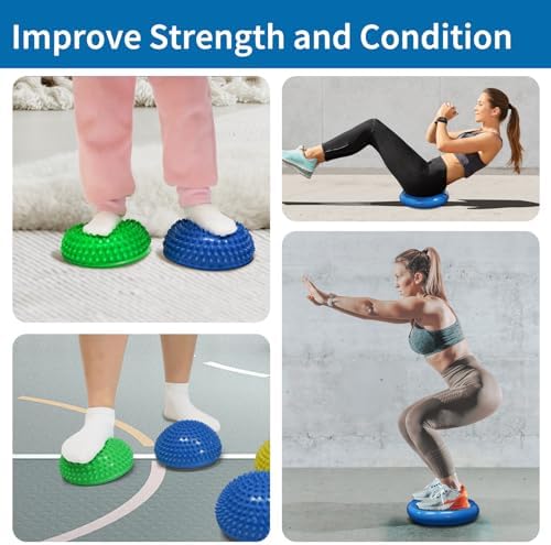 biguphate Wobble Cushion Set with Hedgehog Balance Pods & Pump