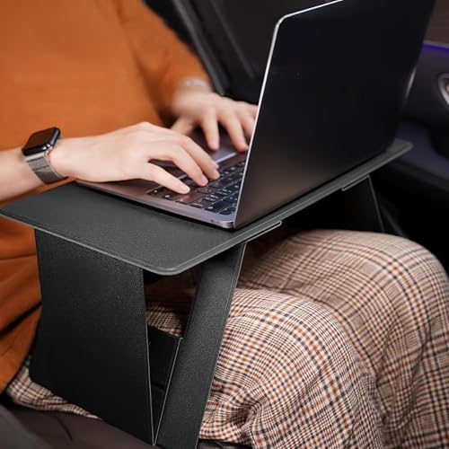 Portable Foldable Laptop Lap Desk with Adjustable Stand, Travel Laptop Table for Bed, Car Tray, Writing