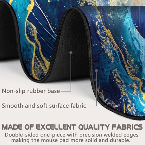 Mouse Pad Gaming - Desk Mat for Keyboard and Mouse - Large Mouse Pads for Desk, Gaming Mousepad with Non-Slip Base, Desks Pad (31.5" X 11.8") for Game, Office and Home