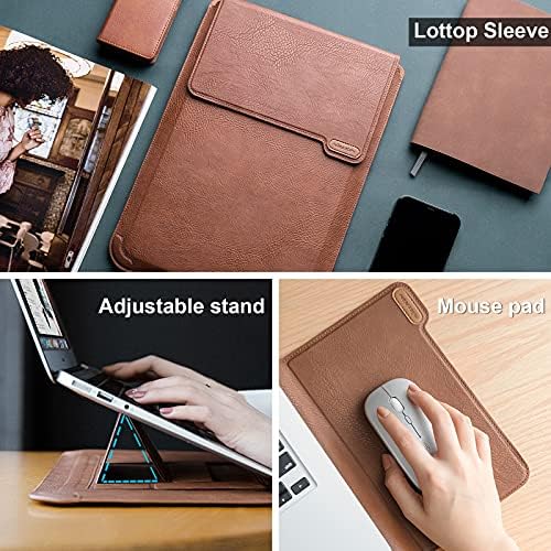 Nillkin 15.6 inch Laptop Sleeve with Stand (3-in-1), 2 Stand Modes, Brown
