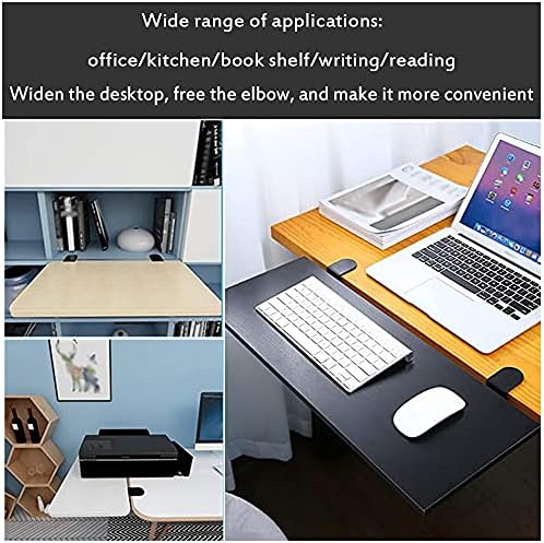 Y&J Beige/Black/White/Red Ergonomic Desk Extension Tray Clamp, Armrest Shelf Stand, Large Capacity Keyboard Tray, Posture Improvement, Punch Free Install