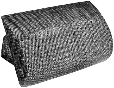 Chaise Lounge Neck Support Pillow with Adjustable Strap,Ergonomic Headrest Pillow Portable Bolster Cushion for Patio Backyard Beach Pool Garden Recliner (Black Grey)