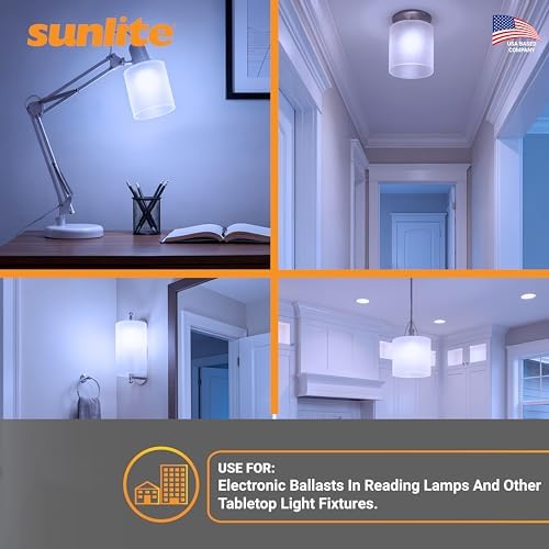 Sunlite 40531 FML27/65K/2PK Quad Tube Plug-in Compact Fluorescent Lamp, FML 4-Pin, 27 Watts, 1500 Lumens, 6500K Daylight, 4-Pin (GX10q4) Base, 120 Volts, 2 Pack