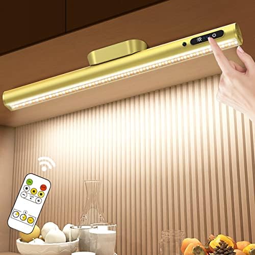 Hapfish Battery Powered Operated Wall Strip Lights, Magnetic LED Light Bar