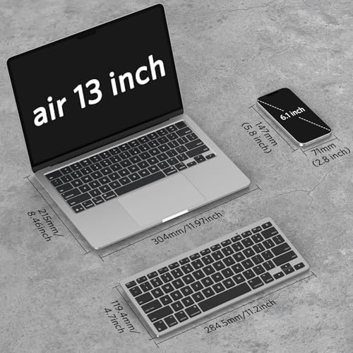 OMOTON Ultra-Slim Wireless Keyboard for Mac (MacOS 10.10+), Compact Size