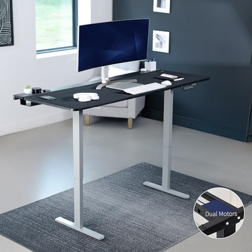 VIVO Black 71 x 30 in Standing Desk, DESK-KIT-E2G-P3B-71