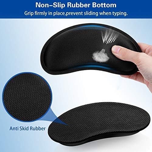 Mouse Wrist Rest, Canjoy 2 Pack Wrist Rest for Mouse Memory Foam Wrist Pad