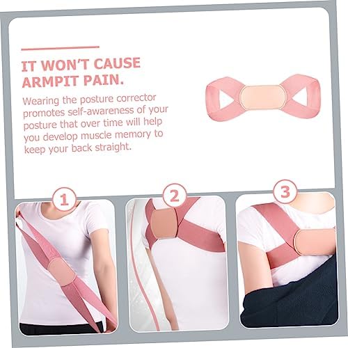 Alipis Back Straightener Brace Adjustable Hidden under Clothes for Adults