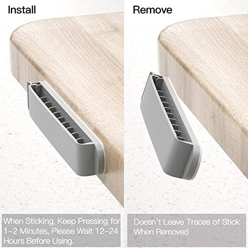 pzoz Cable Clips, 3 Pack Cord Organizer Charger Cable Management for Organizing Home Office Desk Phone Car Cable Wire, Self Adhesive Cord Holders (Gray)