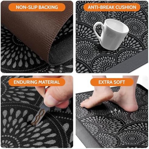 Mattitude 4/5 Inch Kitchen Mat, Waterproof Non-Slip Standing Mats and Rugs