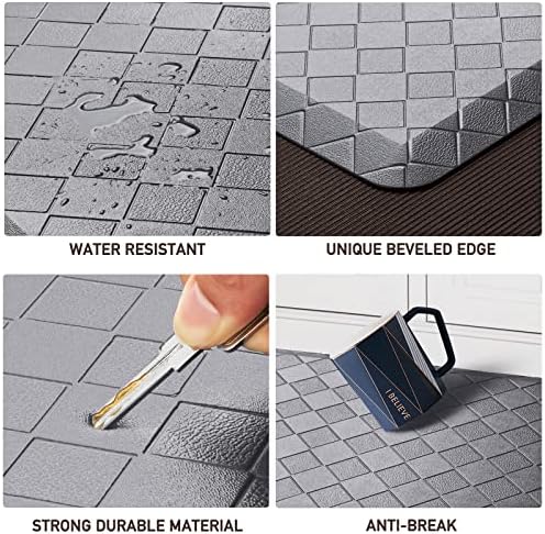HappyTrends Kitchen Mats for Floor Cushioned Anti-Fatigue Kitchen Rugs