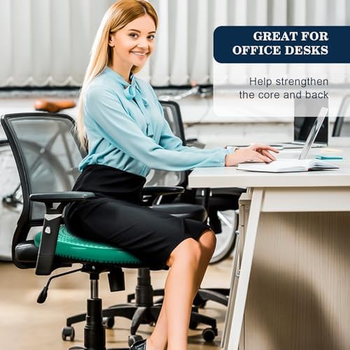 Wobble Cushion，Wiggle Seat，Balance Disc （Extra Thick 34cm/13.4in），for Balance Stability Training, Improve Sitting