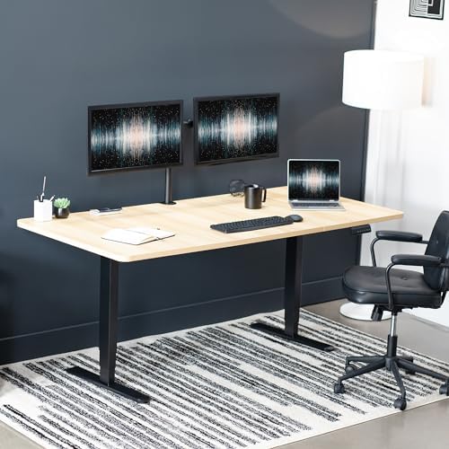 VIVO Light Wood 71 x 36 in Standing Desk, DESK-KIT-2B7C-36