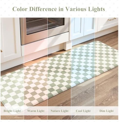 KIMODE Anti Fatigue Kitchen Mats for Floor,Farmhouse Kitchen Rugs Sets of 2