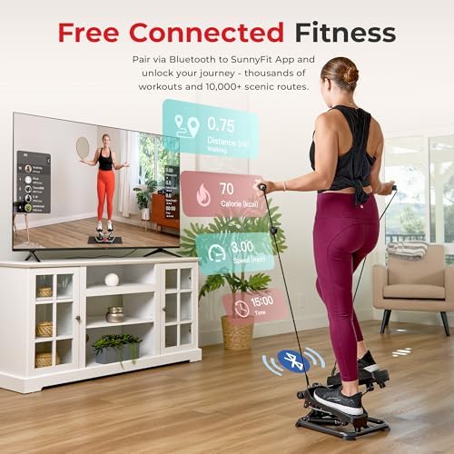 Sunny Health & Fitness Mini Stepper w/LCD Monitor & Adjustable Step Height