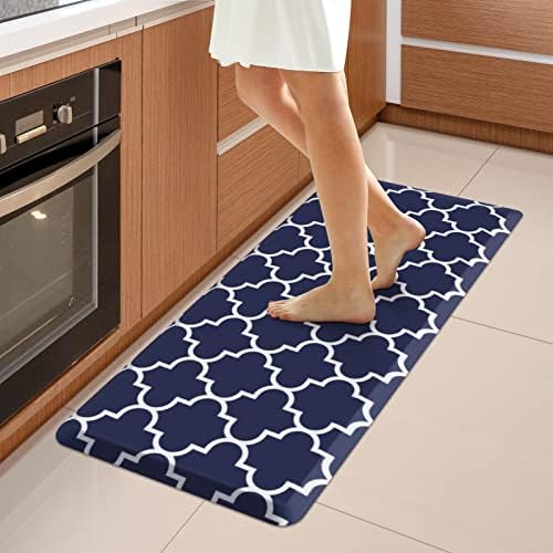 WISELIFE Kitchen Mats and Rugs Cushioned Anti-Fatigue, 17.3"x 39", Blue
