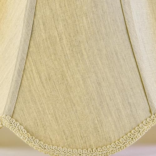 GO&SO Lamp Shades Set of 2,6" x 13" x 10.6",Bell Lamp Shade,Gold Petals