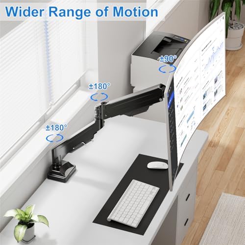 Single Monitor Mount for Max 43" Ultrawide Computer Screens