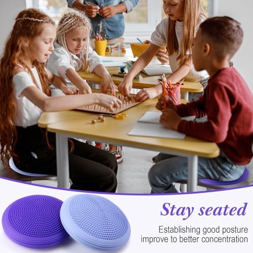 Libima 4 Pcs Wiggle Seat Inflated Wobble Cushion for Kids