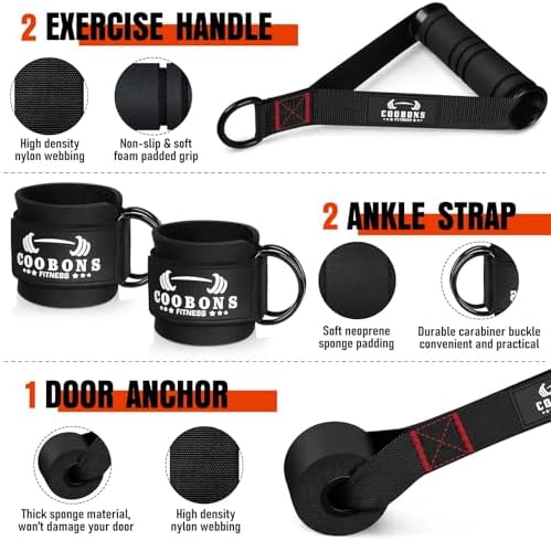 Heavy Resistance Bands for Working Out, 300LBS Exercise Bands with Handles